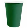 Image de Lot de 10 Gobelets carton 25cl unis, Vert foncÃ©