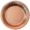Image de Sachet de 10 Assiettes Etincelantes mÃ©tal Rose Gold