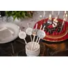 Image de Boite de 8 Pailles Joyeux Anniversaire Ã©tincelant Argent