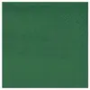 Image de Lot de 25 petites Serviettes COCKTAIL 20x21cm, Vert foncÃ©