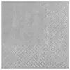 Image de Lot de 25 petites Serviettes COCKTAIL 20x21cm, Argent