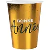Image de Lot de 10 Gobelets Bonne AnnÃ©e, Or brillant