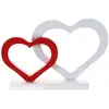 Image de Centre de table Plein Coeurs blanc/rouge 20,5 cm