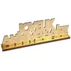 Image de Centre de table lettres Joyeux Anniversaire 27cm en bois, Or