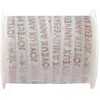 Image de Bolduc anniversaire Star d'un jour blanc/rose gold 10mm x 25 m