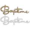 Image de Sachet de 10 confettis Baptême Blanc et Or