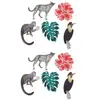 Image de Sachet de 10 Confettis JAVA exotiques en bois