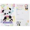 Image de Lot de 6 cartes d'invitation Panda