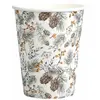 Image de Lot de 10 Gobelets Poinsettia NoÃ«l 25cl, Blanc/or