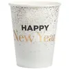 Image de Lot de 10 Gobelets Happy New Year 25cl, Blanc/or