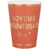 Image de Lot de 10 Gobelets anniversaire Star d'un jour, Terracotta
