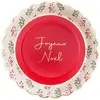 Image de Paquet de 10 Assiettes Houx de NoÃ«l 23cm