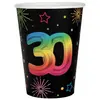 Image de Lot de 6 Gobelets Anniversaire Festicolor, 30 ans
