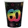 Image de Lot de 6 Gobelets Anniversaire Festicolor, 60 ans