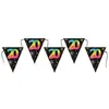 Image de Banderole Anniversaire Festicolor 3m avec fanions, 20 ans