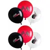 Image de Lot de 6 ballons Racing damier assortis 30cm