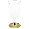 Image de Verre à pied brillant réutilisable - Or