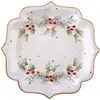 Image de Assiette Houx Ã©toilÃ© x10