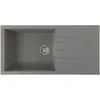 Image de Stradour - Evier A Encastrer Cube, En Smc Gris Beton - 16, 1 Bac, Dim. 100 50 Cm, Vidage Manuel