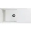Image de Stradour - Evier A Encastrer Cube, En Smc Blanc Uni - 17, 1 Bac, Dim. 100 50 Cm, Vidage Manuel
