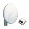 Image de Elap - Antenne Tnt Hd Active Extérieure Toit Dvb-t Tonna 50 Patch Blanc Gain 50db Amplificateur Intégré Filtrée 4g 5g Lte700 2 Sorties Tv