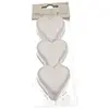 Image de Sachet 75g de CONFETTIS coeur 5cm - en papier BLANC