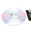 Image de Sachet 2 Sets de table 30cm ronds MUSIQUE CD, Blanc irisé