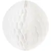 Image de Boule papier festonnée à suspendre - Blanc