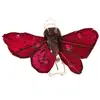Image de Sachet 4 Mini-Papillons STRASS sur pincette 3,5cm Bordeaux