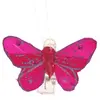 Image de Sachet 4 Mini-Papillons STRASS sur pincette 3,5cm Fuchsia