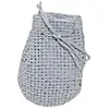 Image de Sachet 6 bourses Tressées en Jute gris