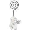 Image de Marque-place Ange en résine/métal 9cm, Blanc