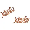 Image de Confettis de table, VIVE LES MARIES chocolat
