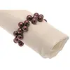 Image de Sachet de 2 ronds de serviette en Perles, Chocolat
