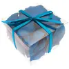 Image de Boite pvc 100 Pétales de rose synthétiques, bleu Turquoise