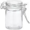 Image de Lot de 12 Pots Ã  Confiture en verre 6cm (fermeture mÃ©tallique ARGENT)