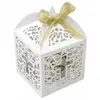 Image de Lot 10 Boites dentelle carton CROIX baptême/Communion, 5x7,5cm Blanches