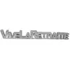 Image de Lettres VIVE LA RETRAITE en majuscules 22cm, Argent