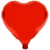 Image de Ballon mylar métallisé Coeur Rouge 49cm