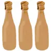 Image de Lot 3 Marque-places Bouteille de Champagne unie 8cm, Or