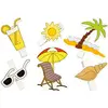 Image de Lot de 6 Marque-places PLAGE sur pince