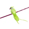 Image de Oiseau Perruche en plumes 13cm sur pince, Menthe