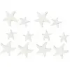 Image de Sachet de 12 Confettis Etoiles de mer en bois Blanc