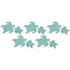 Image de Sachet de 10 confettis TORTUES de Mer en BOIS, Turquoise