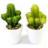Image de Petit Cactus artificiel 13cm assorti en pot (x1)