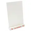 Image de Porte-menu Vive les Mariés rouge avec carte 18cm