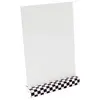 Image de Porte-menu Damier avec carte 18cm