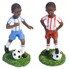 Image de Joueur de football Créole Noir, en résine 6cm (à l'unité), créole
