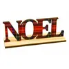 Image de DÃ©co Lettres NOEL Tartan en bois 15 x 5 cm