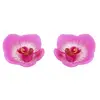 Image de Lot 2 BOUGIES FLOTTANTES 7,2cm forme fleur d'orchidée, Fuchsia